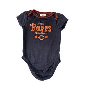 NFL Teacm Apparel Girls Infant baby 3 6 months Chicago bears Sweetheart 1 Piece